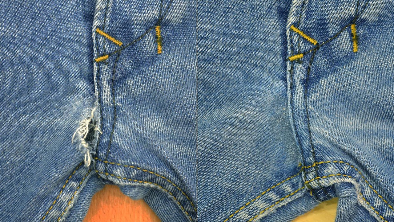 Как починить джинсы порванные между ног: советы и рекомендации