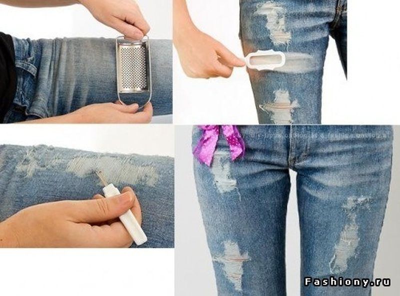Как сделать рваные джинсы в домашних условиях? – женские вопросы