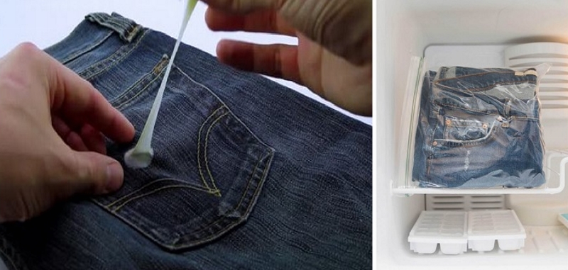 Как убрать жвачку: с джинс, одежды, ковра, волос, брюк