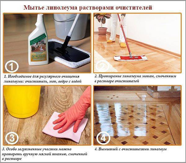Чем отмыть линолеум от въевшейся грязи в домашних условиях: в офисе, на кухне (видео)