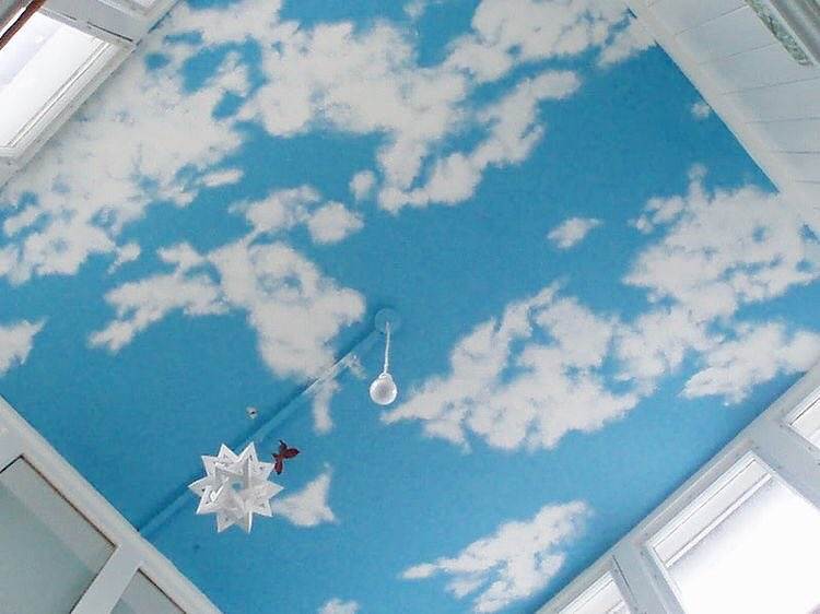 Как изготовить облака на потолке своими руками?