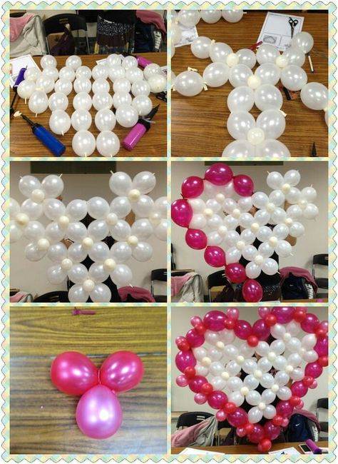 Как сделать сердце из воздушных шариков на свадьбу своими руками, два сердца из воздушных шаров на свадьбу дома