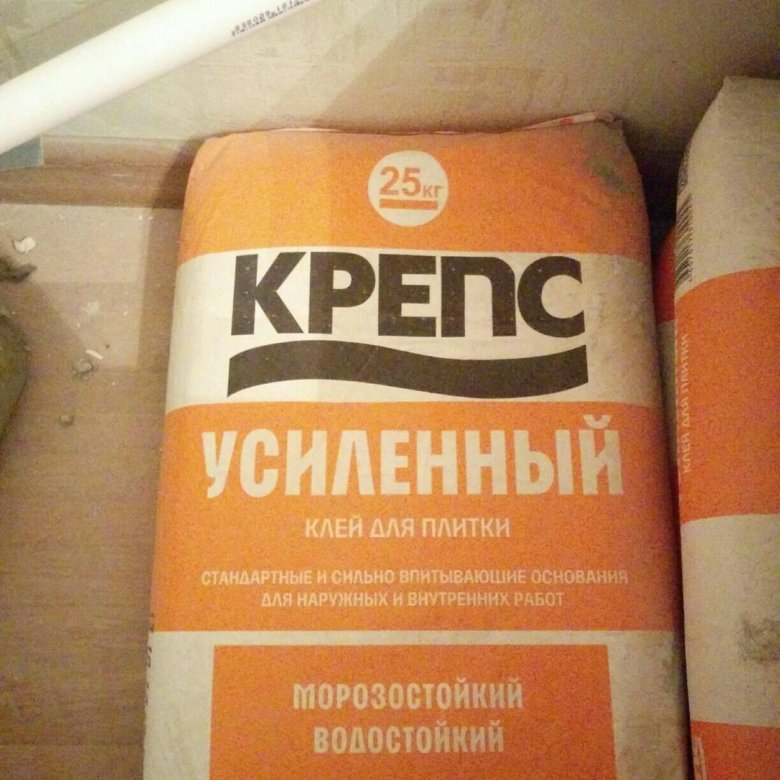 Клей для плитки «крепс усиленный» – технические характеристики и расход