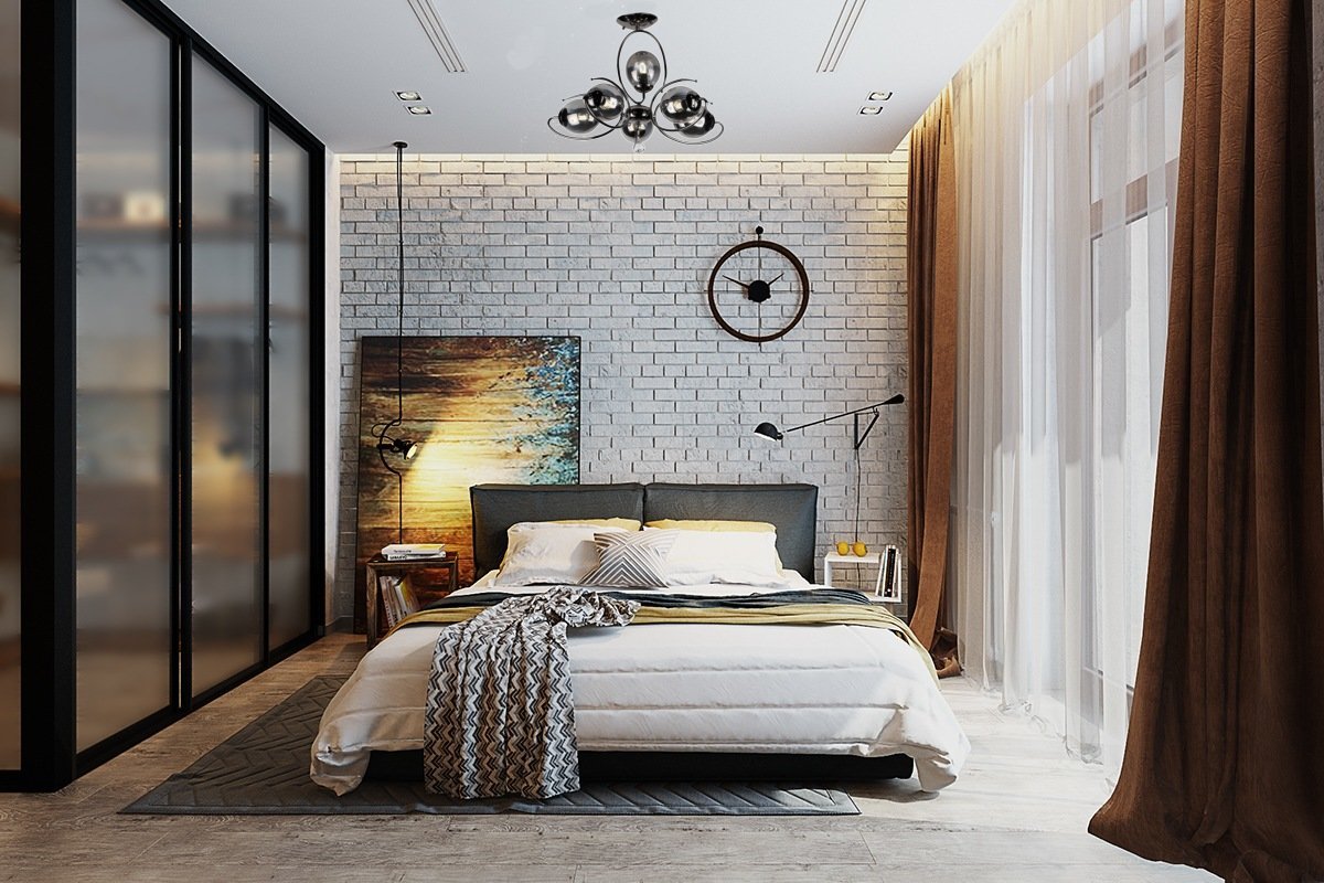 Спальня в стиле лофт: фото интерьеров маленьких комнат и советы по оформлению дизайна небольшого помещения, выбор мебели и материалы отделки