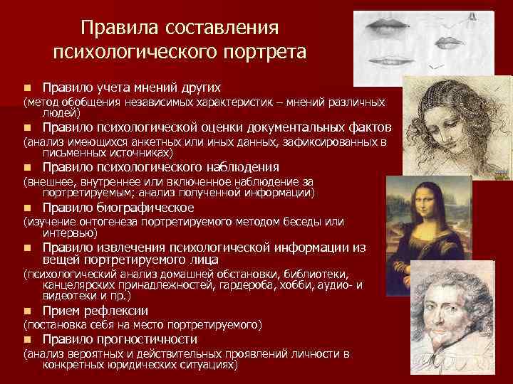 Психологический портрет по рисунку