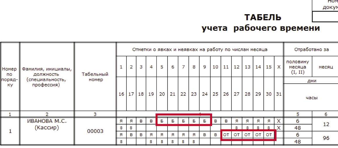 Табель рабочего времени на 2023 год