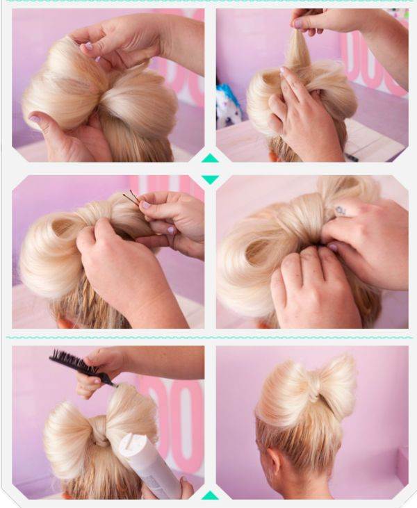 Как делать бубон из волос