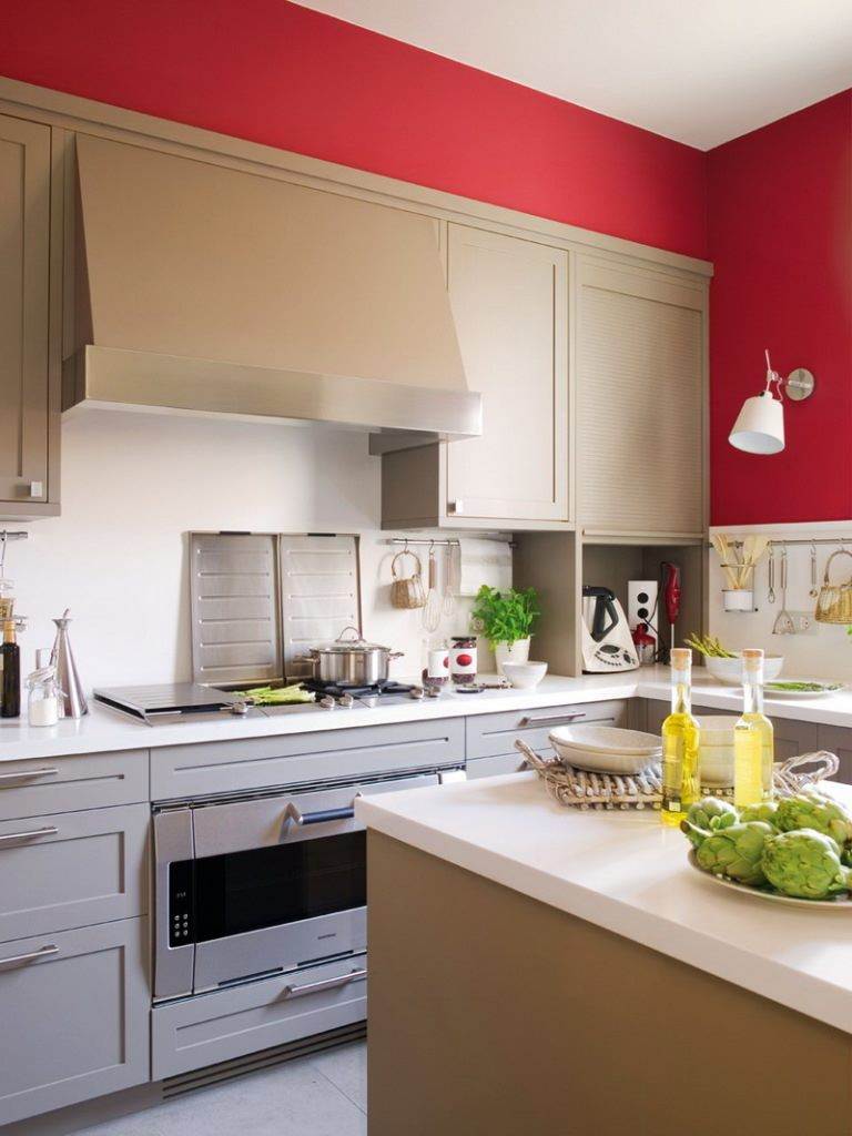 Каким лучше сделать цвет стен на кухне