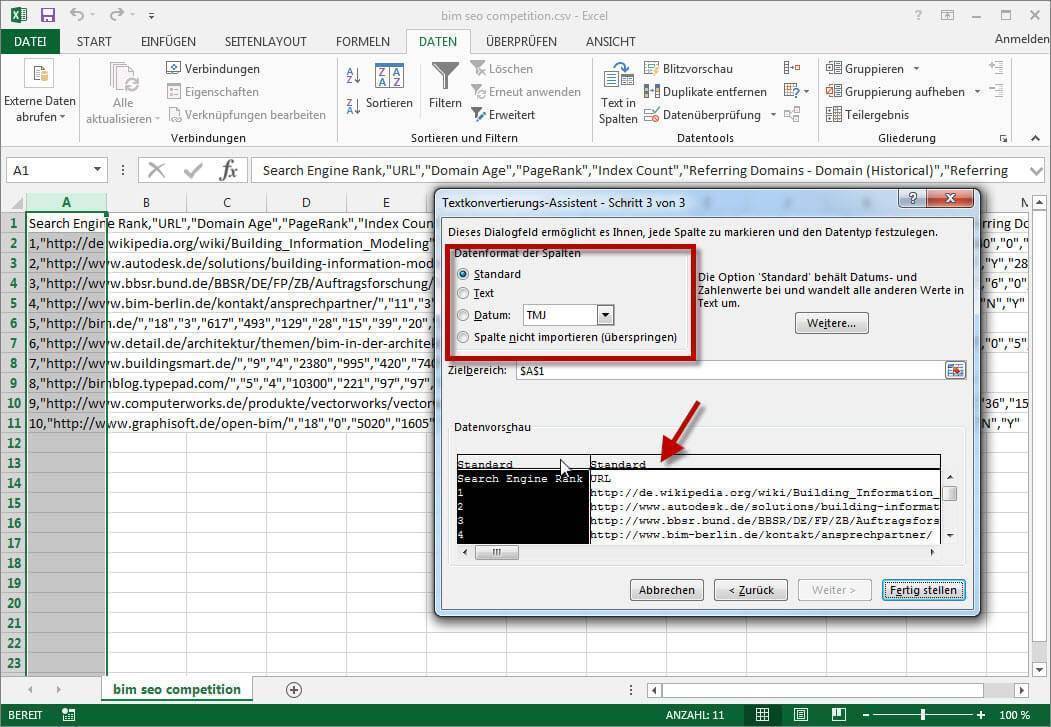 Как поменять запятую на точку в excel