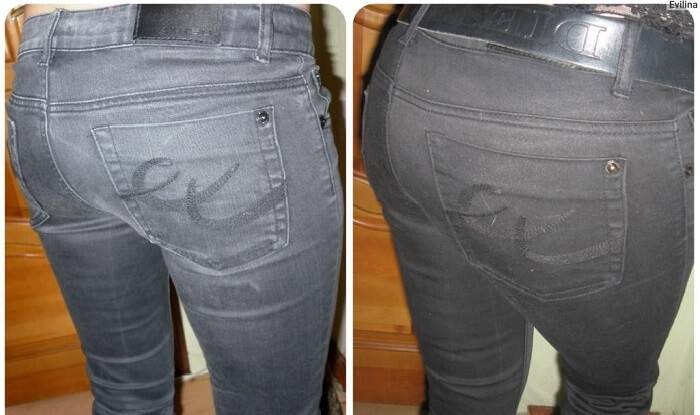 Как вернуть цвет черным джинсам