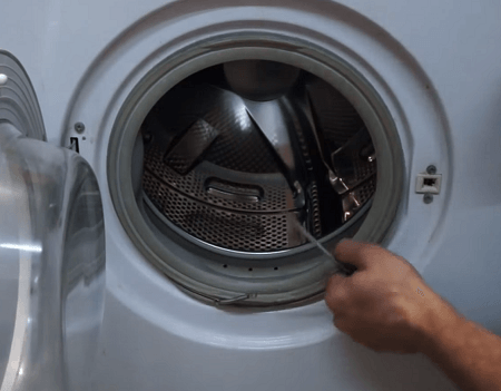 Замена манжеты люка стиральной машины элджи