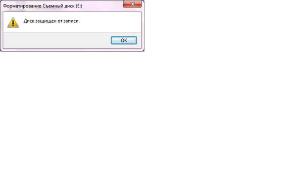 Карта не форматируется пишет диск защищен от записи