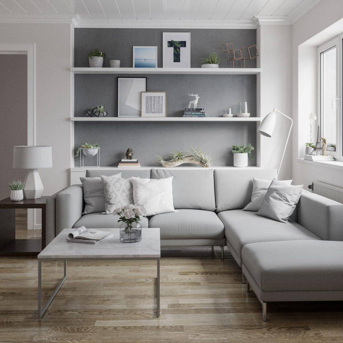 мебель в комнату в серых тонах