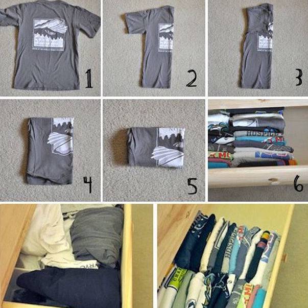 Как правильно складывать вещи в шкафу и в чемодан (с фото и видео)?
