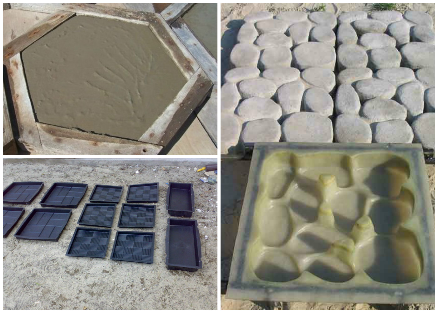 Как сделать садовую дорожку из бетона с помощью готовых форм