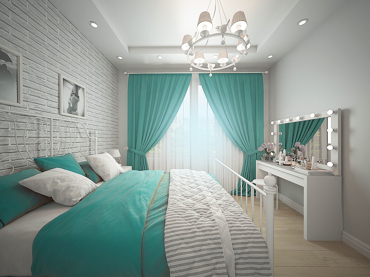 Бирюзовая спальня: 200 фото лучших идей дизайна + инструкция по сочетанию бирюзового цвета