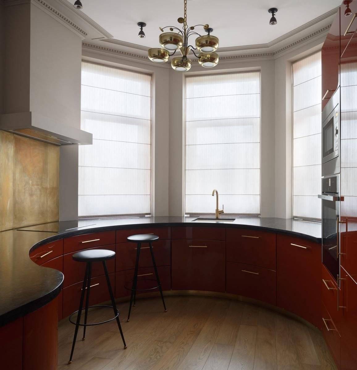 Кухня с эркером: 75 современных дизайнерских решений для дома