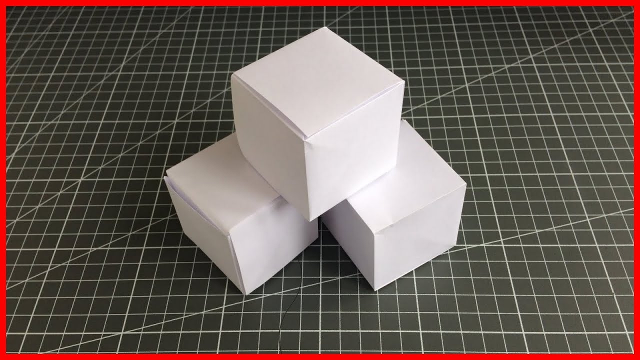 Как сделать куб из бумаги или картона: способы и схемы
