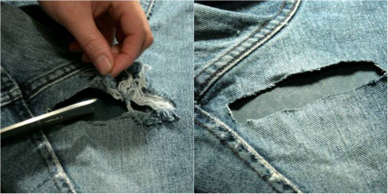 Как зашить джинсы между ног незаметно вручную и на машинке