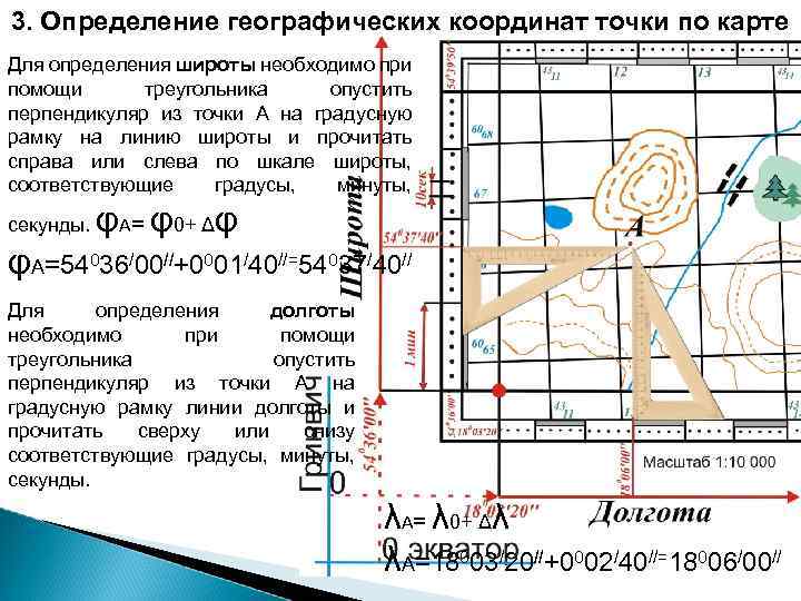 Кадастровая карта с координатами широты и долготы