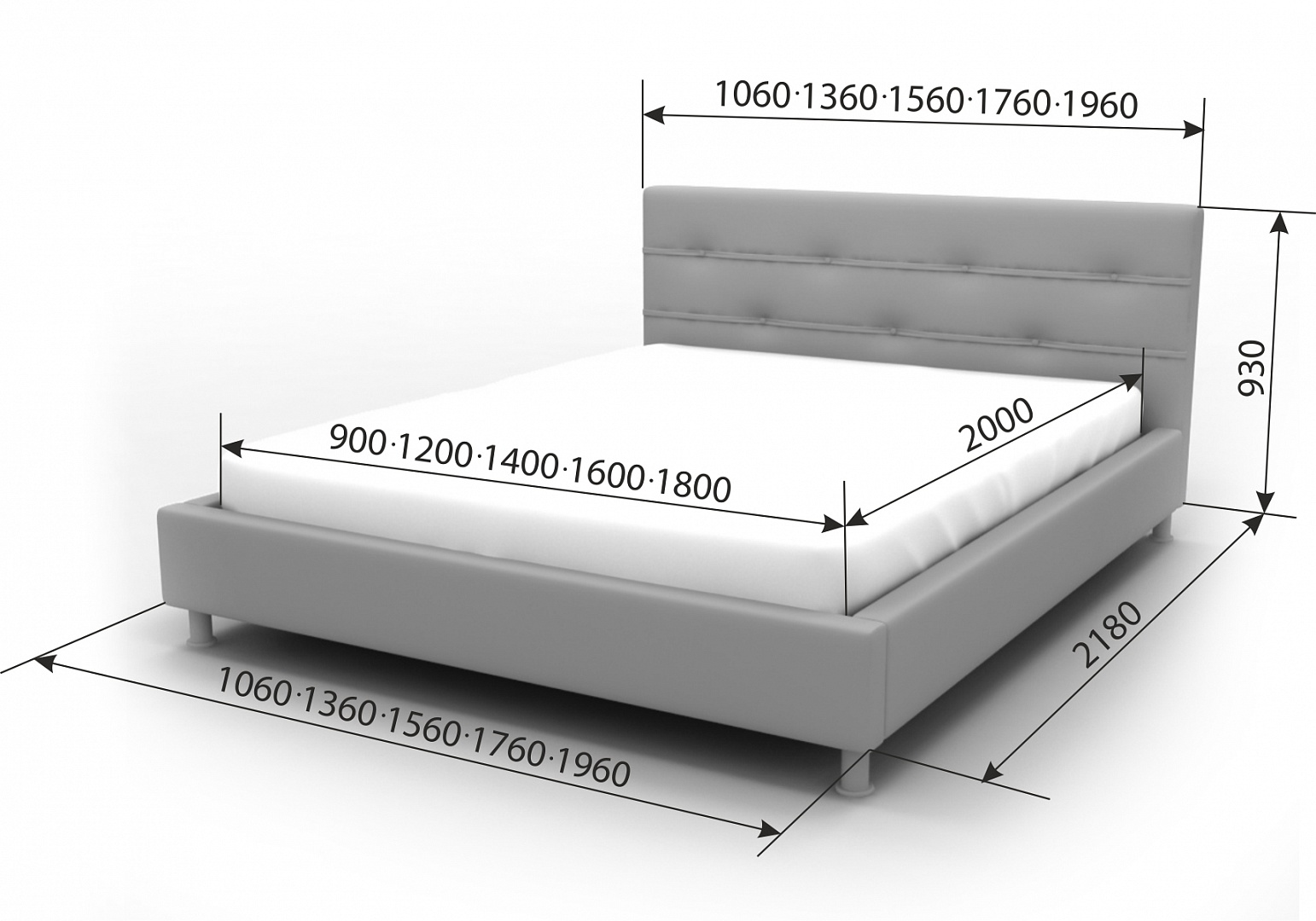 Как выбрать матрас для двуспальной кровати: основные виды матрасов и их особенности