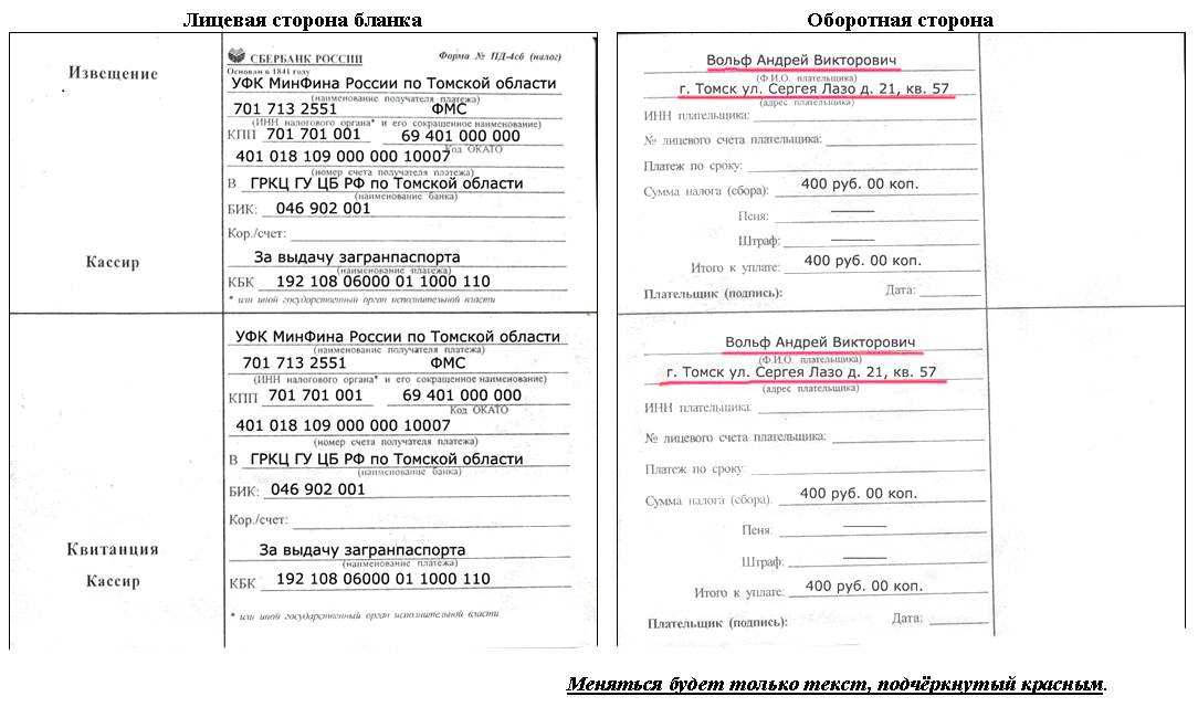 Как оплатить госпошлину за загранпаспорт