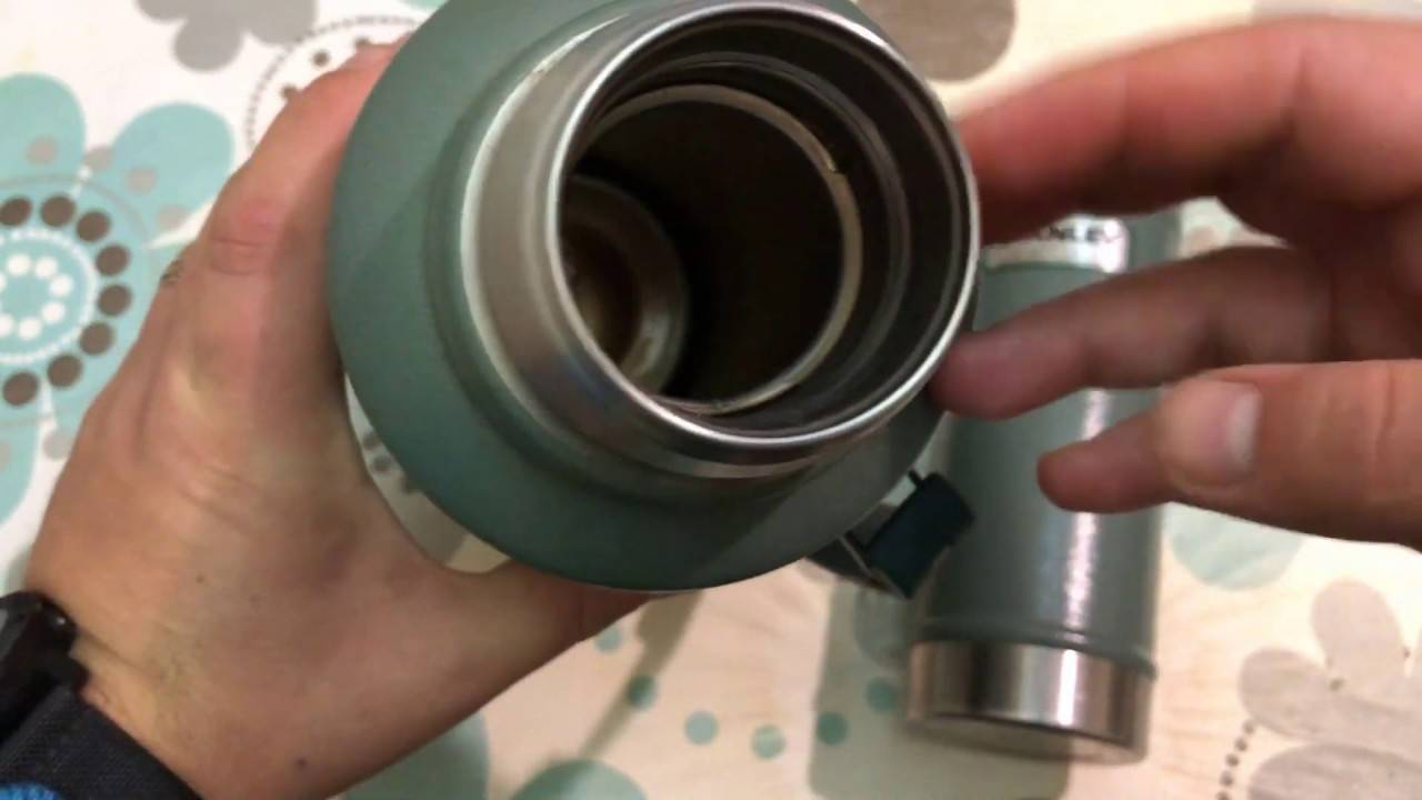 Как отмыть термос от чайного налета внутри