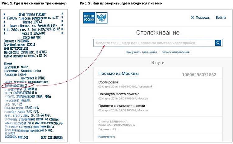 Как отследить заказное письмо или посылку на сайте почта россии