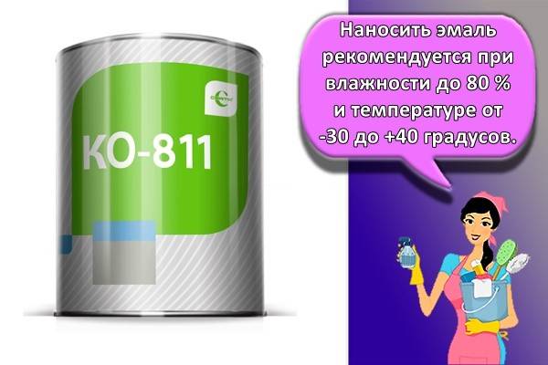 Эмаль ко-811: технические характеристики и правила нанесения