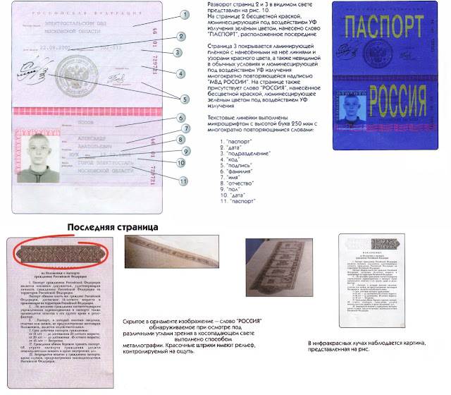 Отличия поддельного паспорта от настоящего