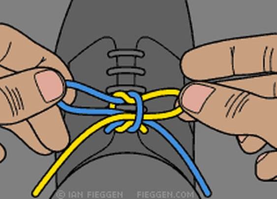 Как правильно завязать шнурки, чтобы они не развязывались