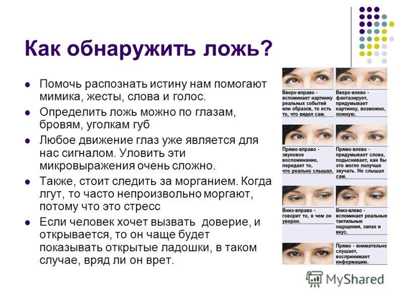 Как распознать ложь: 100% действенные методы.