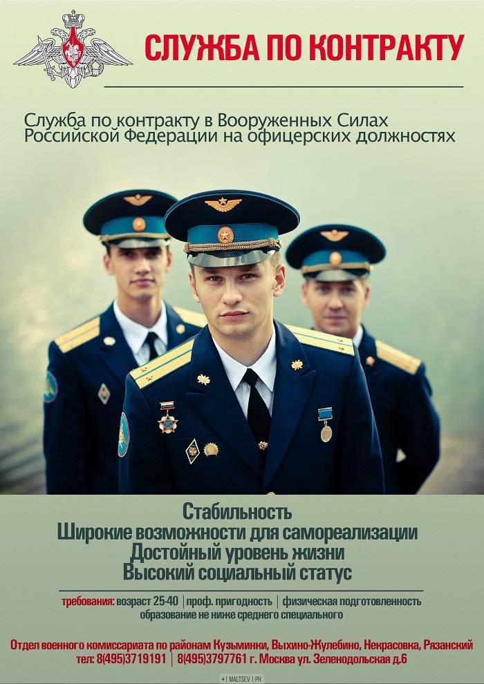 Служба по контракту: требования к кандидату - военкоматы россии
