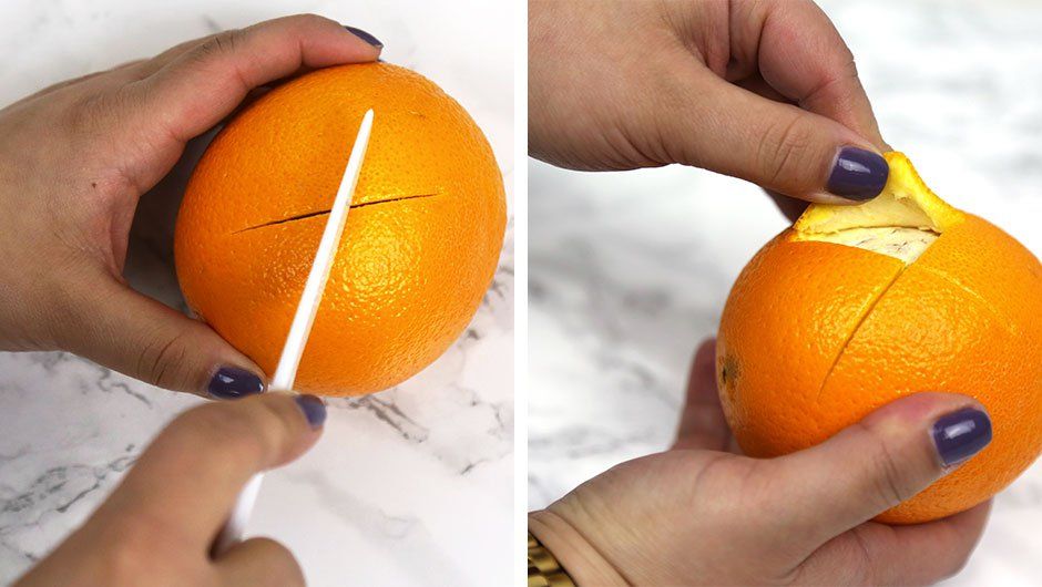 Способы очистки апельсина