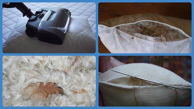 Как почистить подушки в домашних условиях- полезные рекомендации