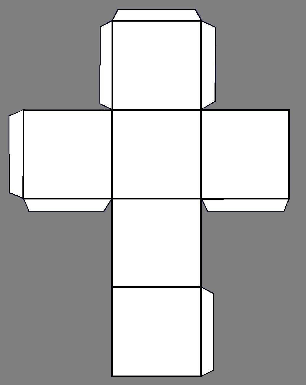 Кубик из картона своими руками схема с размерами