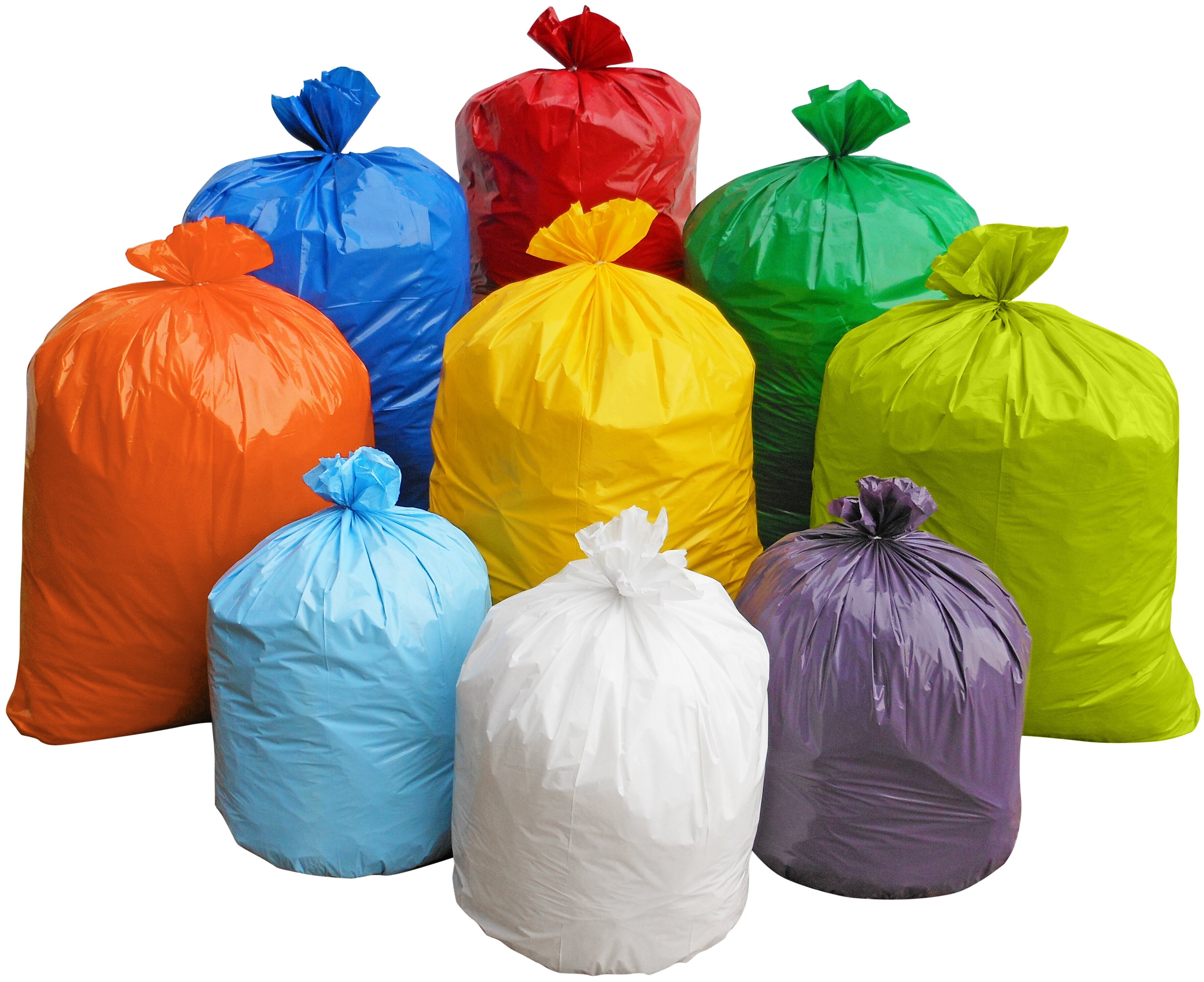 Использование мешков для строительного мусора по цветам
