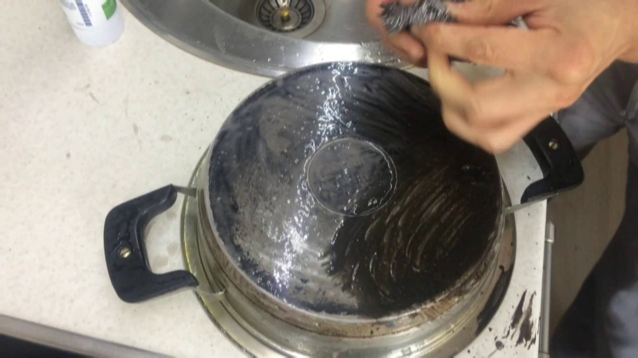Как очистить пригоревшую кастрюлю из нержавейки внутри и снаружи