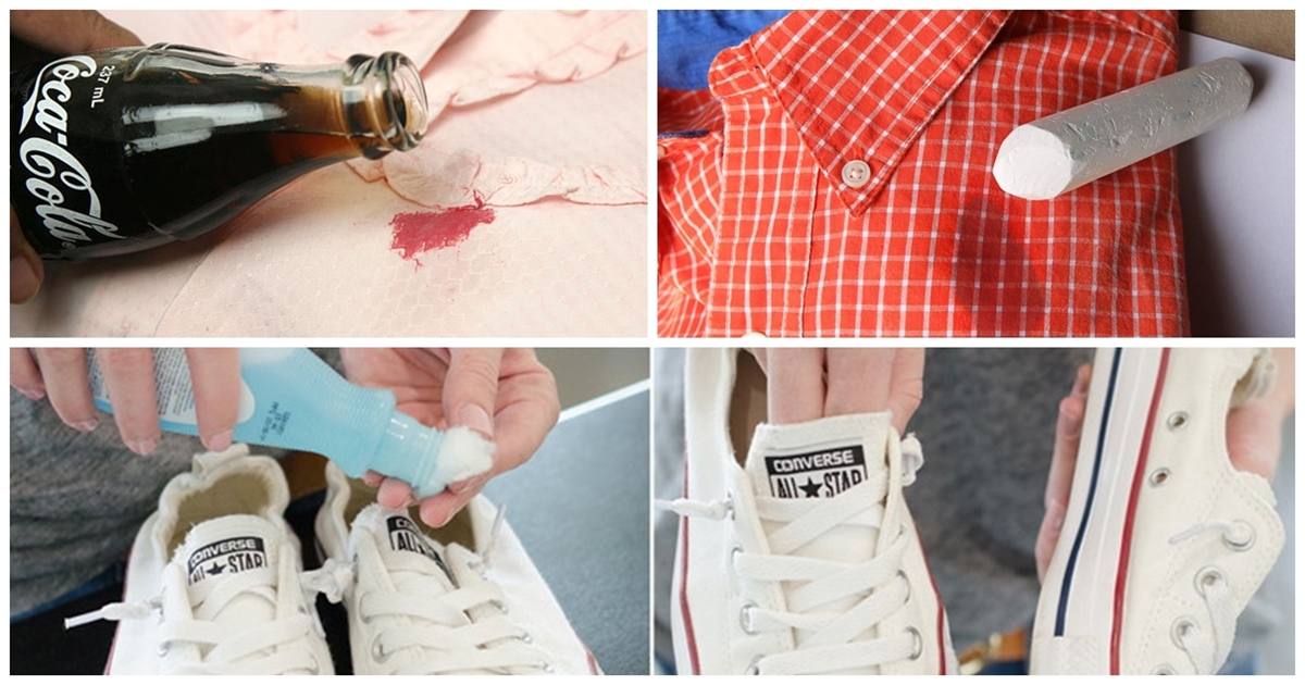 Как отстирать колу с одежды, белых вещей