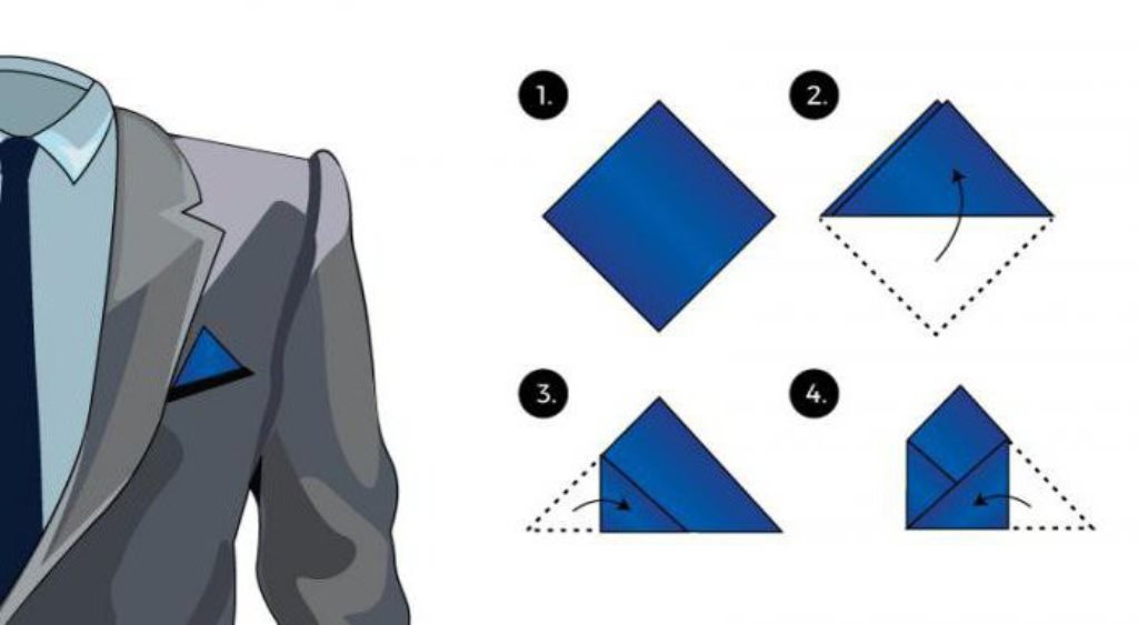 Способы, как сложить платок в карман пиджака :: syl.ru