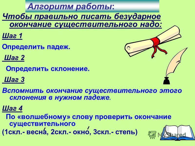 Как правильно пишется 2. Как правильно написать окончание существительного. Как определить безударное окончание существительного. Безударные окончания существительных. Безударные окончания существительных 1 склонения.