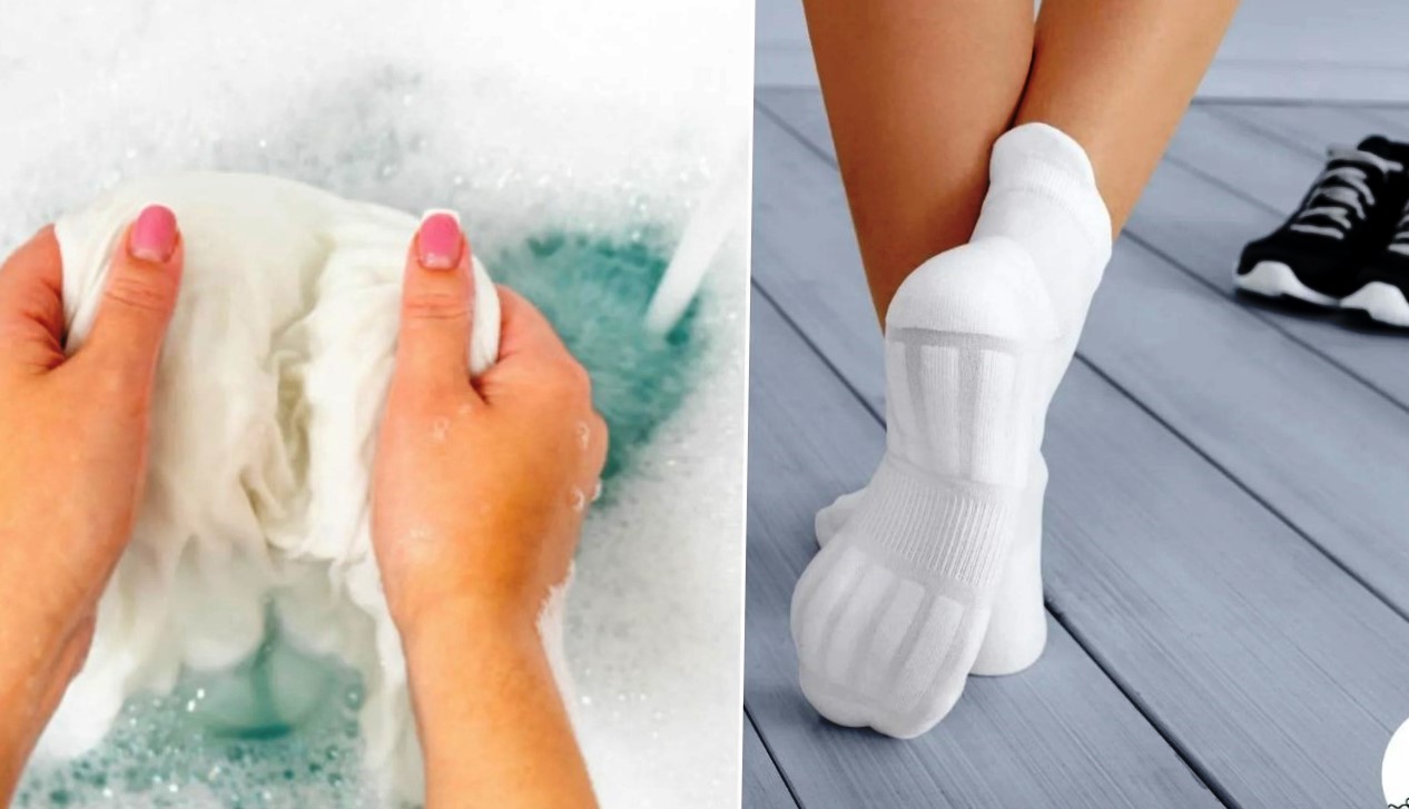 Как отстирать белые носки? - xclean.info