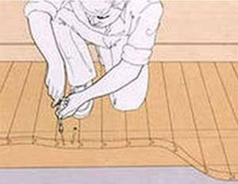 Как устранить скрип деревянного пола без вскрытия