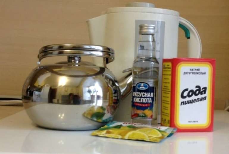 Как почистить чайник от накипи уксусом: как очистить содой, как удалить уксусной кислотой, пропорции для очистки, как убрать накипь с эмалированного чайника