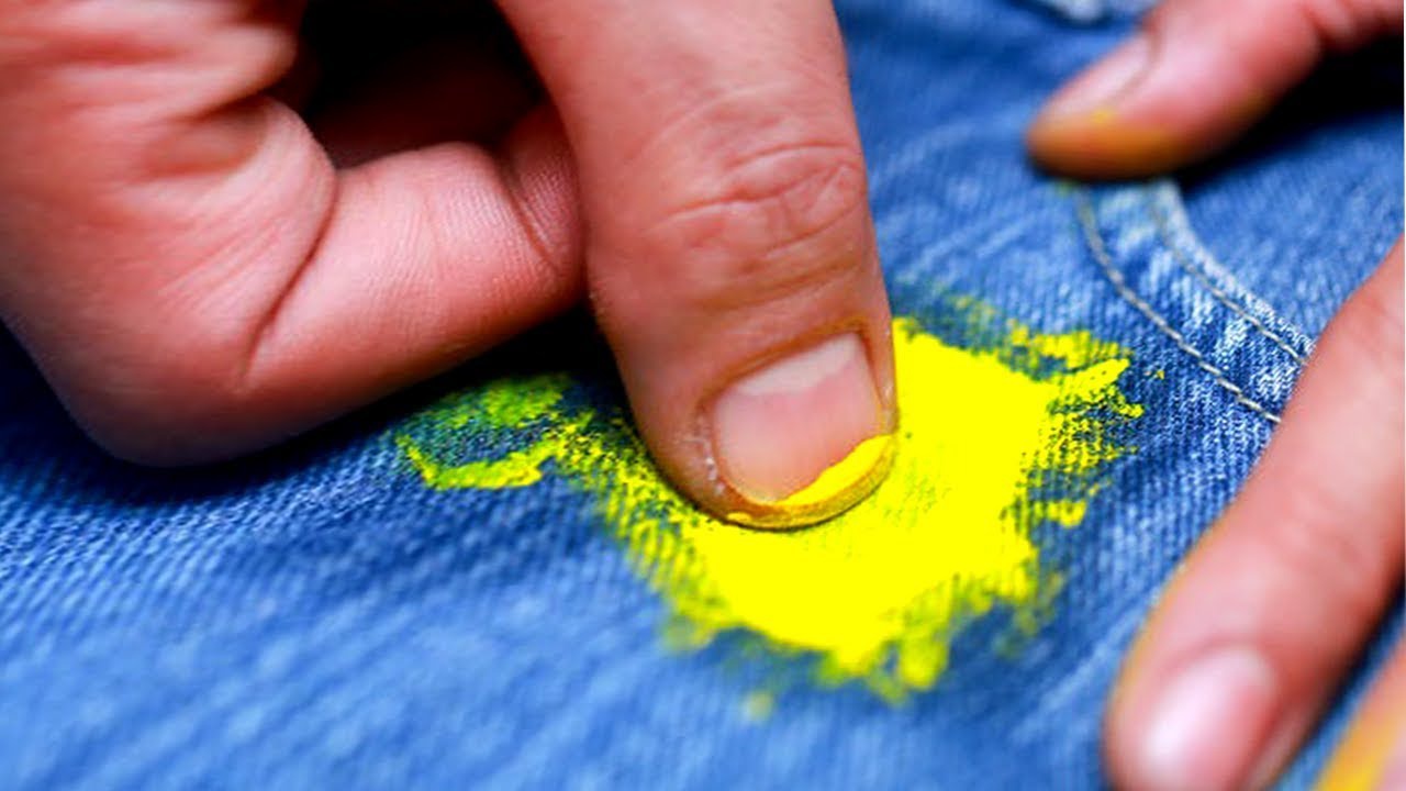 10 эффективных способов отстирать краску с одежды