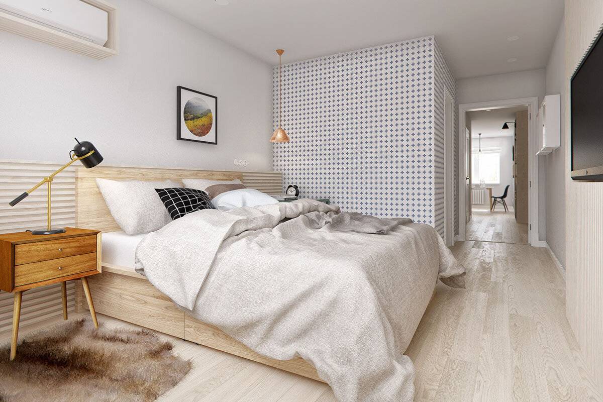 Дизайн интерьера и оформление спальни в скандинавском стиле